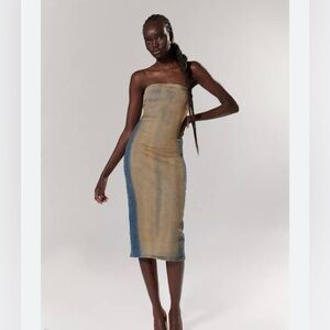 True Religion Denim Vintage MIDI Dress